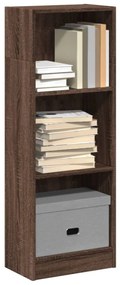 857780 vidaXL Библиотека, кафяв дъб, 40x24x109 см, инженерно дърво