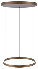 Дизайнерска висяща лампа тъмен бронз с 3-степенно димиране - Titmus