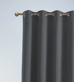 Качествена тъмносива завеса 140 х 280 см