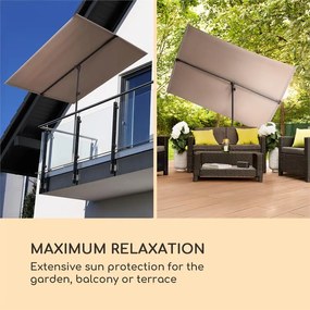 Blumfeldt Flex-Shade XL, чадър, 150 х 210 см, полиестер, UV 50, сивокафяв