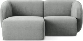 Сив шенилов ъглов диван (ляв ъгъл) Lani – Makamii