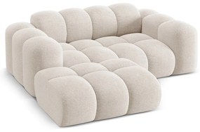 Кремав шенилов ъглов диван (ляв ъгъл) Treno – Cosmopolitan Design