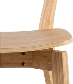 РОКСИ Естествен дъб - ДЪРВЕН ХОКЕР БАР СТОЛ 95 cm ЗА КУХНЯ ХОЛ РЕСТОРАНТ РЕТРО