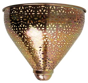 Ориенталска стенна лампа медна с шарка - Muraf