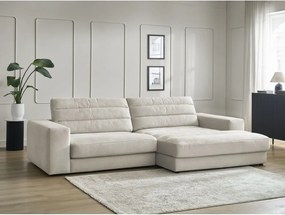 Бежов кадифен ъглов диван (десен ъгъл) Sierra – Bobochic Paris