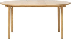 Кръгла сгъваема маса за хранене от дъб ø 120 cm Carno - Unique Furniture
