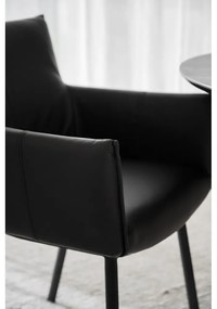 Черни тапицирани трапезни столове в комплект 2 бр. Hinckley – Rowico