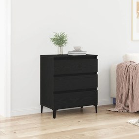 Sonata H Сайдборд Черен Дъб 60x35x70 см Инженерна Дървесина