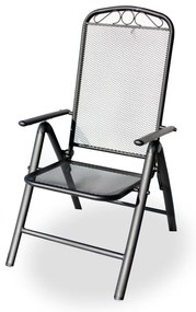 Черен метален градински стол – Rojaplast