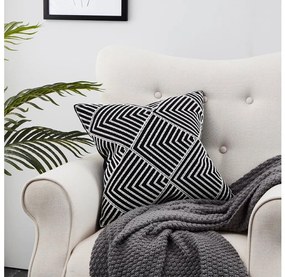 Eglo 420005 - Декоративна възглавница CHEVERY 45x45 см черен/бял