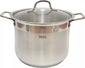 Дълбока тенджера Oliver Voltz OV51211D28, 13.5 л, 28х22 см, Дебело дъно, Индукция, Инокс