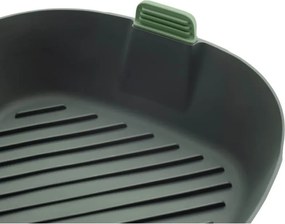 Кошница за фритюрник с горещ въздух Lekue 1009495, 25x25 см, От -20°C до +220C, Силикон, Без BPA, Сив