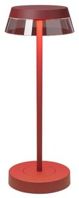 Redo 90311 - LED настолна лампа ILUNA LED/2,5W/5V 3000 mAh IP65 червена