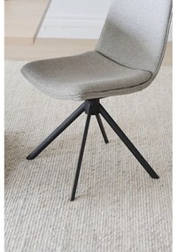 Бежови въртящи се трапезни столове в комплект от 2 броя Lowell - Rowico