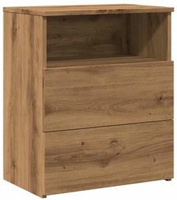 856566 vidaXL Нощно шкафче, дъб артизан, 50x32x60 см, инженерно дърво