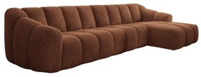 Теракотен ъглов диван (десен ъгъл) Shell – Miuform