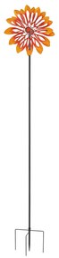 Pinwheel Eidfjord Metal Wind Chime Orange/Red []