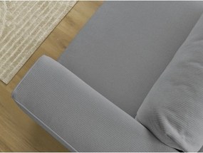 Сив сгъваем/с място за съхранение диван 265 cm Ezechiel – Bobochic Paris