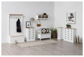 Бяла трапезна пейка със склад Assila Aster - Actona