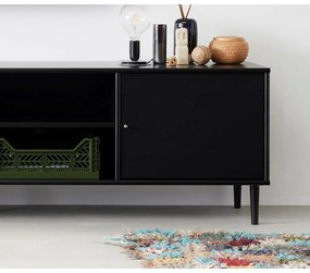 Черен ТВ скрин с метални крака Mistral 233 - Hammel Furniture