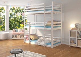 Двуетажно легло Capolo-200 x 90-White
