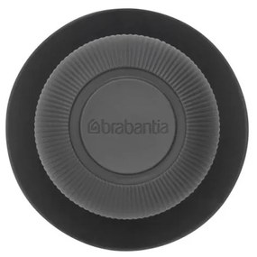 Дозатор за течен сапун с четка за миене на съдове Brabantia Sinkside 1003317, 100 мл, Полиестерни четчици, Поставка, Тъмносив