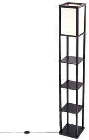 Дизайнерска подова лампа черна и бяла с LED - Nea