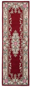 Червен вълнен килим , 67 x 210 cm Aubusson - Flair Rugs
