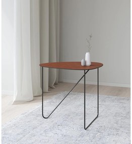 Метална масичка за кафе в цвят кафяв коняк 44x50 cm Curve L Bull – LIND DNA