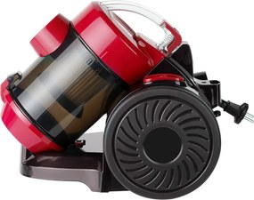 Втора ръка: Прахосмукачка без торбичка Rosberg R51001B, 800W, HEPA, Циклон, 2 литра, Червен/черен
