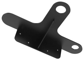 Черна стоманена стенна стойка за умивалник 42x7 cm Tetris – Sapho