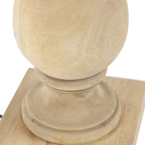 Ръстична настолна лампа без абажур естествено дърво - Catnip