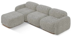 Сив модулен ъглов диван (променлив) Ailani – Makamii