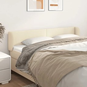 3116968 vidaXL Горна табла с уши, кремава, 183x23x78/88 см, изкуствена кожа