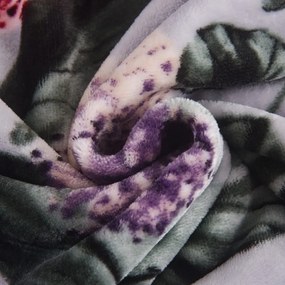 Светлосиво единично спално бельо от микроплюш 140x200 cm Margot – My House