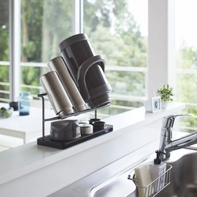 Черна метална тава за капки за бутилки Tower - YAMAZAKI