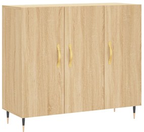 828087 vidaXL Сайдборд, дъб сонома, 90x34x80 см, инженерно дърво