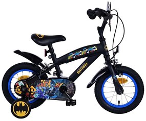 E&amp;L cycles - Детски велосипед с помощни колела, Batman, 12 инча
