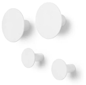 Комплект от 4 бели куки за стена Ponto - Blomus