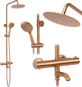 Комплект за душ с термостат REA Lungo Copper Brush
