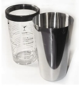 Иноксов шейкър със стъклена чаша 600мл (5221-4009) - Horecano