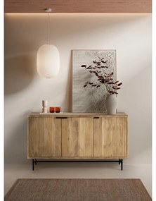 Скрин от масивно манго в естествен цвят 150x85x40 cm Mundra – MOME