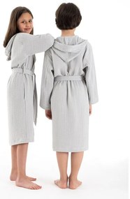 Сива муселинова детска хавлия размер 7-8 години Muslin – Foutastic