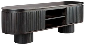 Тъмнокафява маса за телевизор от масивно манго 140x45x40 cm Kenji – Dutchbone