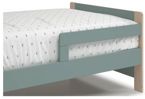 Детско легло в зелено-натурално с възможност за удължаване 90x140/190 cm Willi - Marckeric