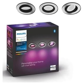 Philips - К-кт 3 бр. LED RGB димируеми лунички Hue 1xGU10/5,7W/230V