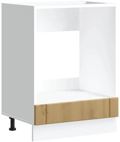 853766 vidaXL Шкаф за фурна, Lucca, дъб артизан, инженерно дърво