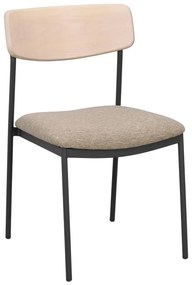 Трапезни столове в бежов и естествен цвят в комплект от 2 бр. Maymont – Rowico