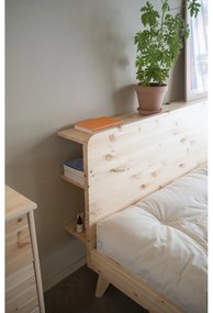 Двойно легло от борова дървесина с решетка 140x200 cm Retreat - Karup Design