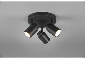 Матово черен метален прожектор Angelo - Trio